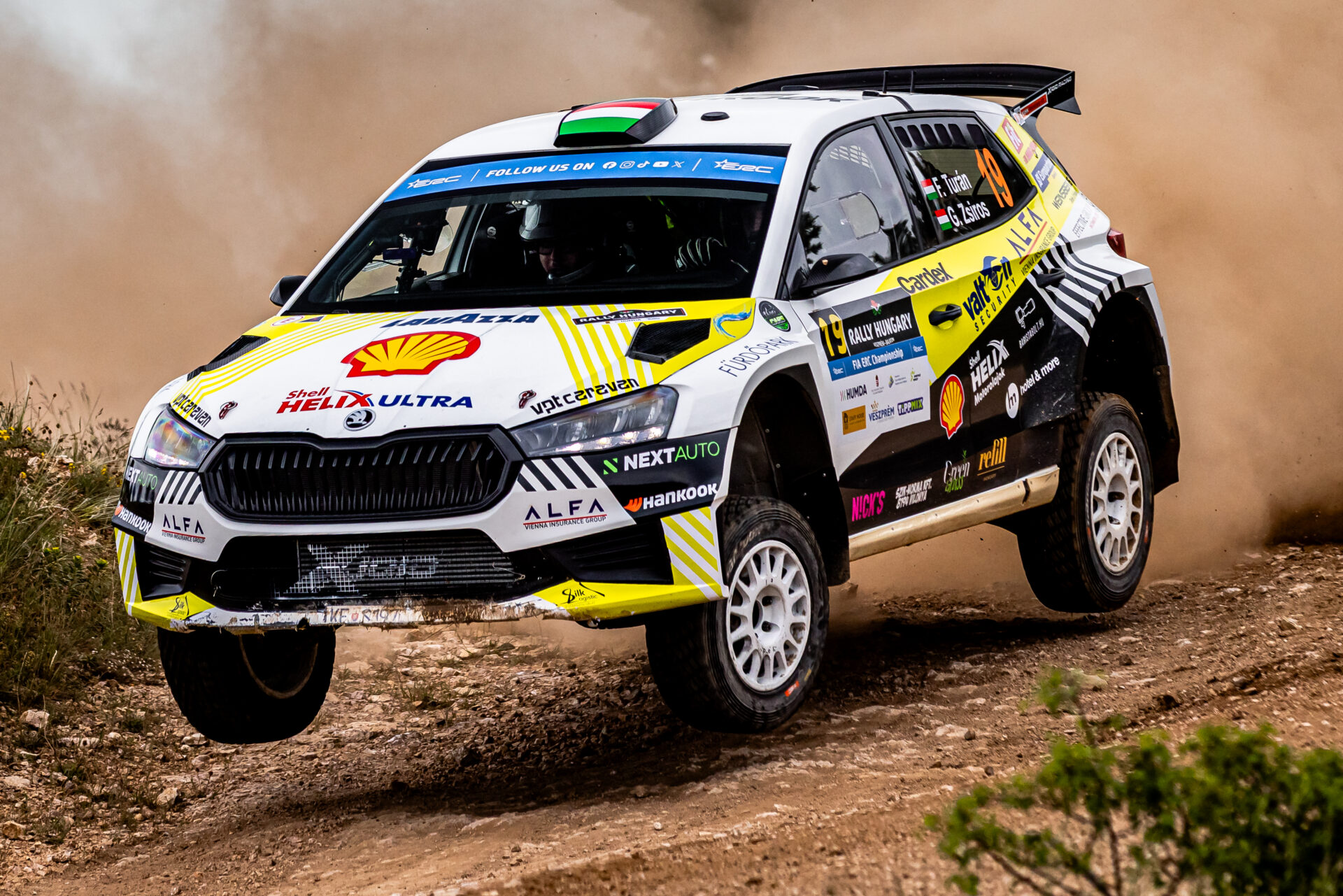 VI. RALLY HUNGARY: TURÁN FRIGYES ISMÉT AZ ERC-ÉLMEZŐNYBEN BIZONYÍTANA AZ ÚJ SKODÁVAL